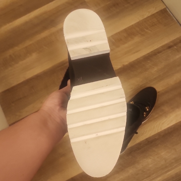 Valentina Leather Winter Boots Faux Fur Lined Lug Sole - Picture 10 of 11